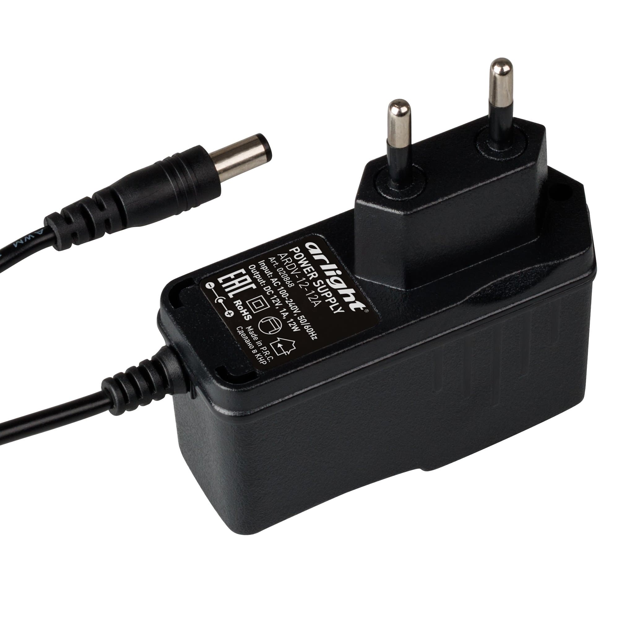 Arlight Блок питания ARDV-12-12A (12V, 1A, 12W) (Адаптер) 020868