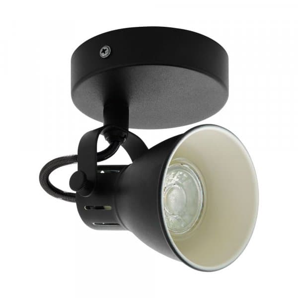 Eglo 98397 Светодный cпот SERAS 2, 1х3,3W(GU10), 100, сталь, черный — миниатюра 1