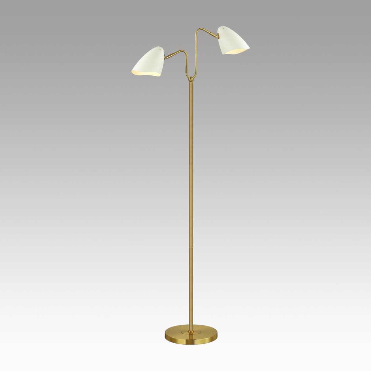 Lumion 4540/2F MODERNI LN21 137 латунь, белый Торшер E14 2*40W 220V MADISON — миниатюра 4