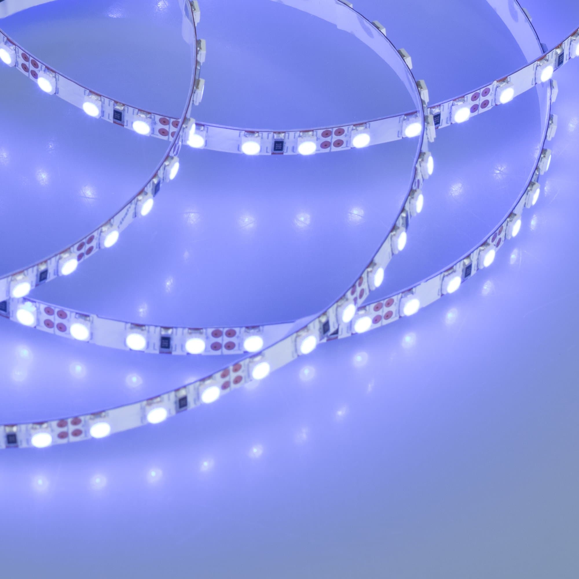 Arlight Светодиодная лента RT 2-5000 12V Blue 5mm 2x (3528, 600 LED, LUX) (9.6 Вт/м, IP20) 015004(1) — миниатюра 4