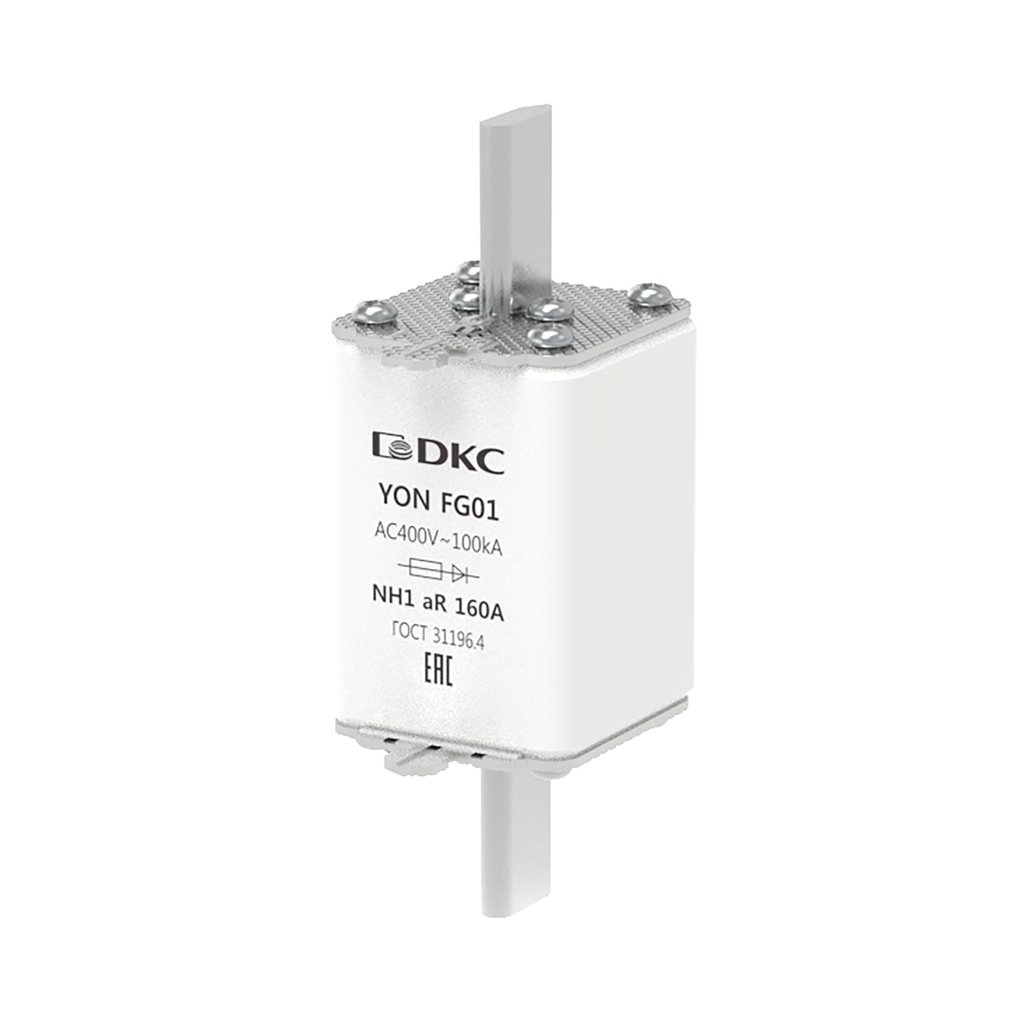 DKC Предохранитель YON ножевого типа FG1 160А 400V характеристика aR