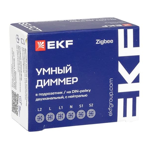 EKF Умный диммер в подрозетник 2-канальный Zigbee Connect Select — миниатюра 20