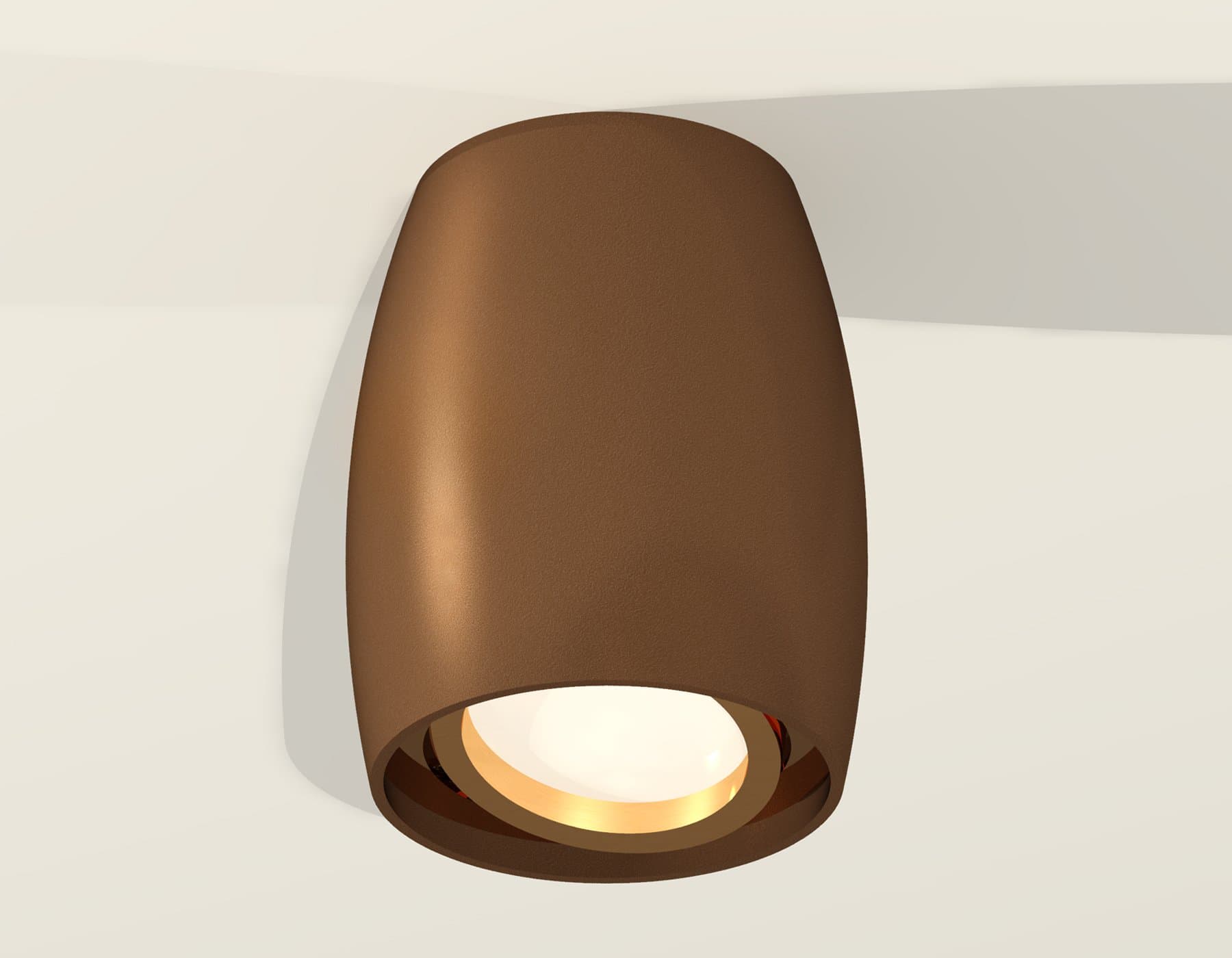 Ambrella Комплект накладного поворотного светильника XS1124002 SCF/PYG кофе песок/золото желтое полированное MR16 GU5.3 (C1124, N7004) — миниатюра 3