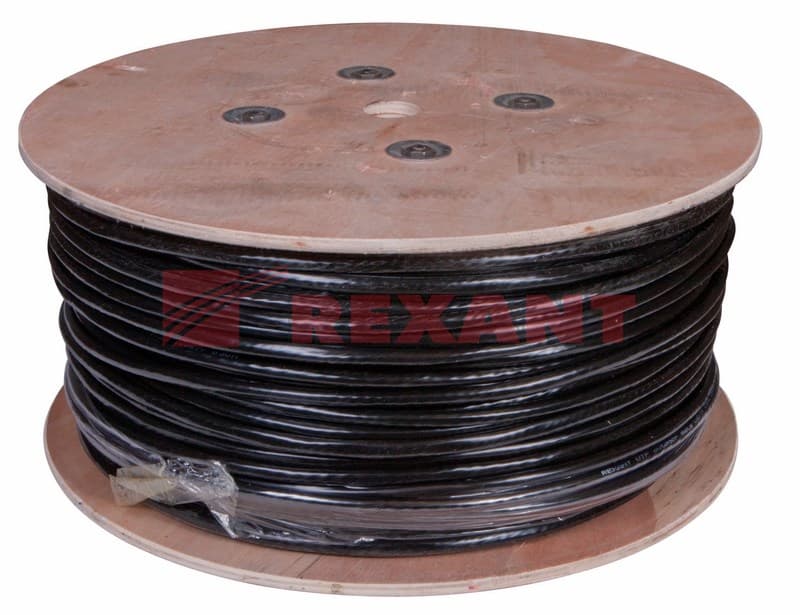 Кабель UTP 25PR 24AWG CAT5 305м OUTDOOR Rexant 01-1122 — миниатюра 2