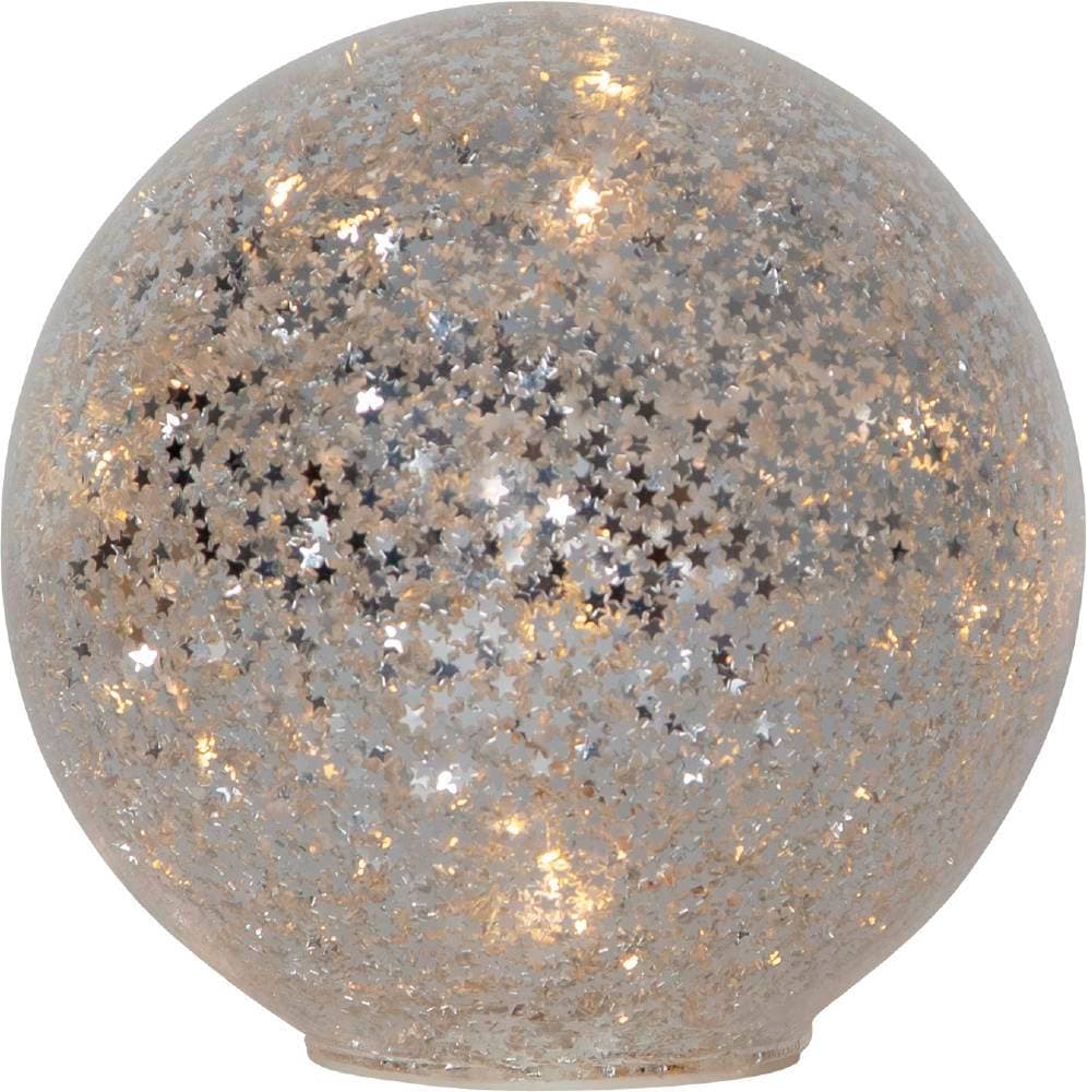 Eglo 458-98 Светильник STAR FALL, 15X0,03W (LED), 3V, 15х14 см, стекло, пластик ,серебряный, 2x АА (не в