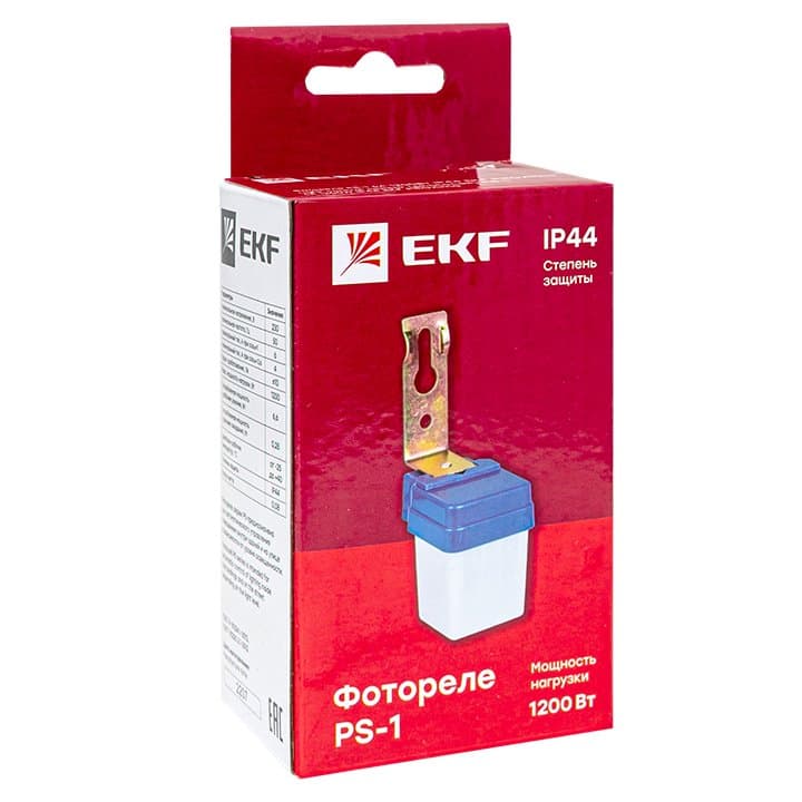 EKF PROxima Фотореле PS-1 6А 1200Вт IP44 — миниатюра 6