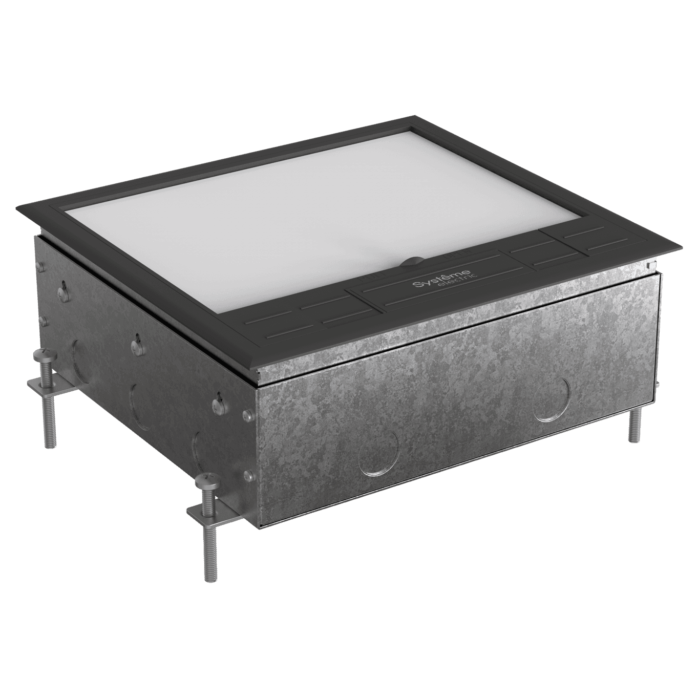 Systeme Elecrtic MultiDesk Люк на 12 модулей IP40 для бетонных полов с монтажной коробкой, тип MDK10 — миниатюра 5
