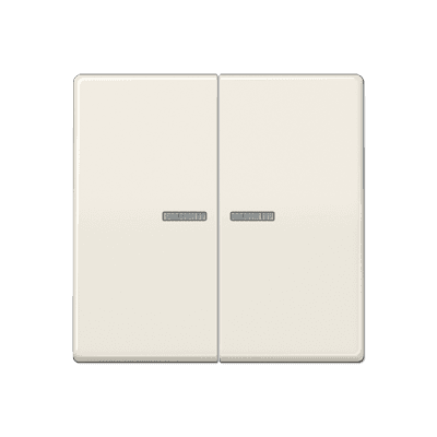 JUNG Клавиша для KNX кнопки, 2 группы с окошком дюропласт слоновая кость AS102KO5
