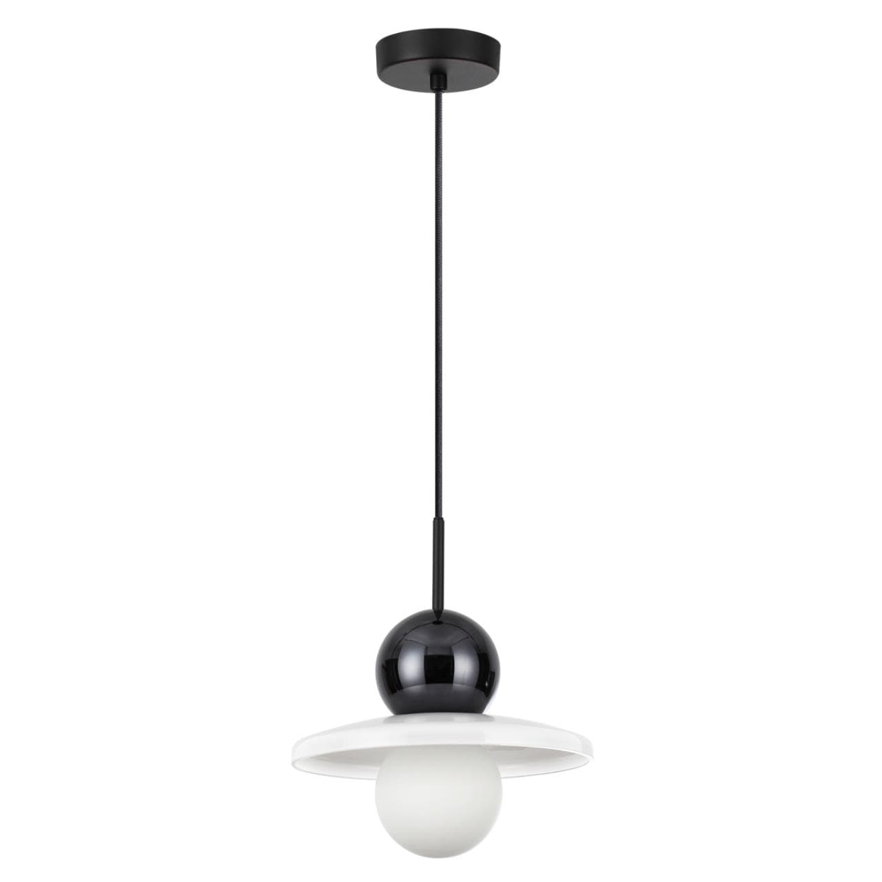Odeon Light 5014/1D MODERN ODL23 295 черный/белый/белый матовый металл/стекло Подвес G9 LED 5W HATTY — миниатюра 1