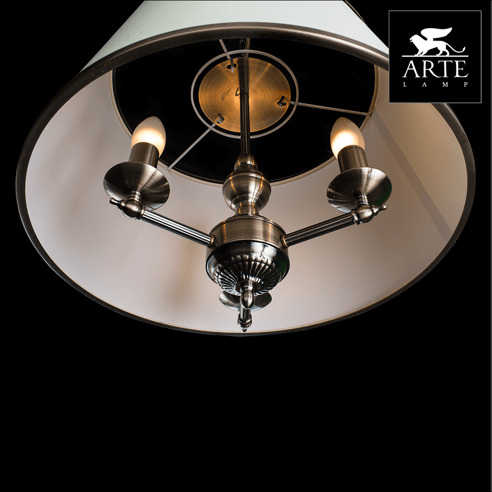 Arte Lamp Alice Бронза/Бежевый Светильник подвесной 40W E14 A3579SP-3AB — миниатюра 3