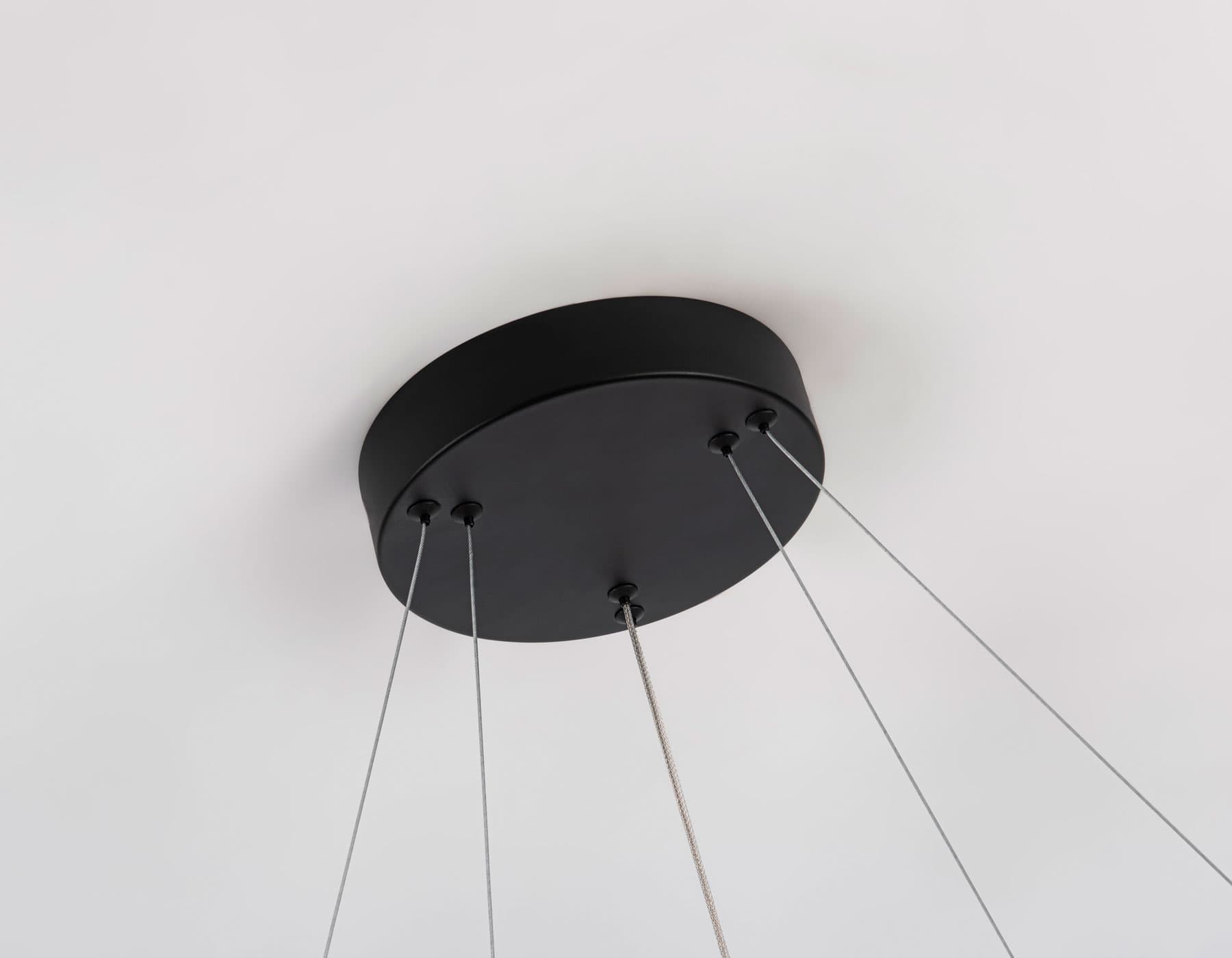 Ambrella Светильник подвесной светодиодный FL5865/2 BK черный 45W 3000K/4200K/6400K D600/400*830 (без ПДУ) — миниатюра 8