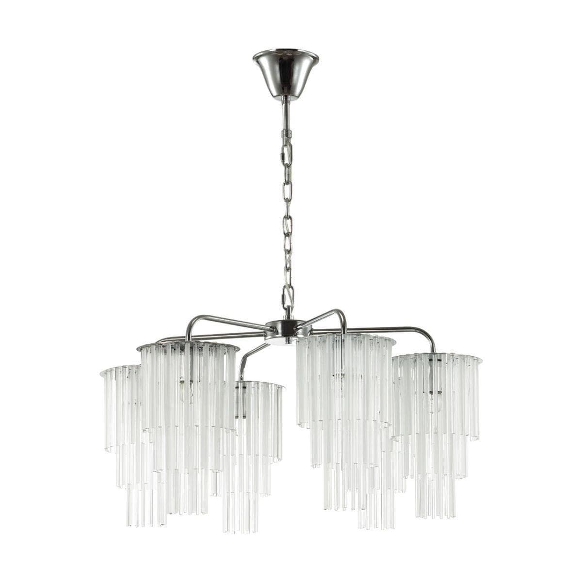 Odeon Light 4920/6 MODERN ODL22 329 хром/прозрач./матов./стекло Люстра E27 6*60W PAPITA