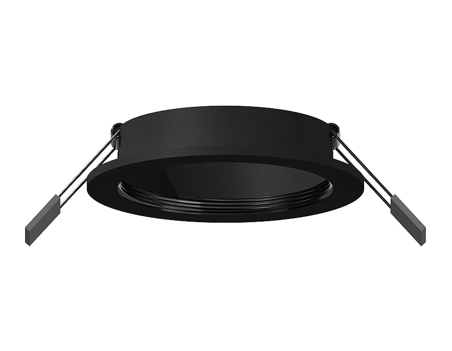 Ambrella Корпус светильника встраиваемый для насадок D70mm C7622 SBK черный песок D92*H25mm MR16 GU5.3 — миниатюра 1