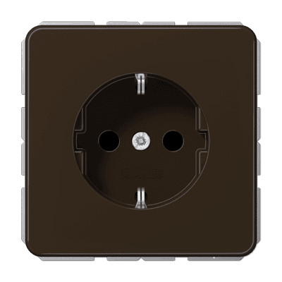 JUNG SCHUKO®-розетка 16 A / 250 B ~, коричневая CD1521BFBR