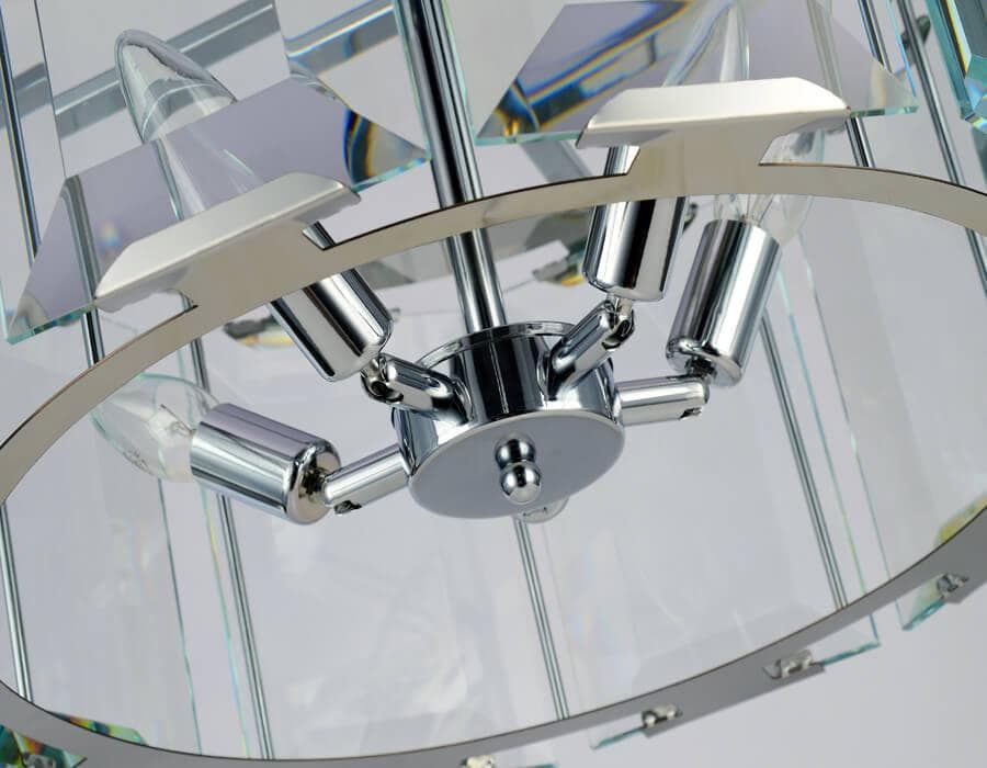 Ambrella Подвесная люстра с хрусталем TR5131 CH/CL хром/прозрачный E14/5 max 40W D500*1000 — миниатюра 4