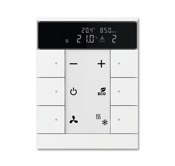 ABB SBC/U6.0.1-84 Регулятор комнатной температуры с датчиками CO2/влажности, 6-клавишный 2CKA006330A0010