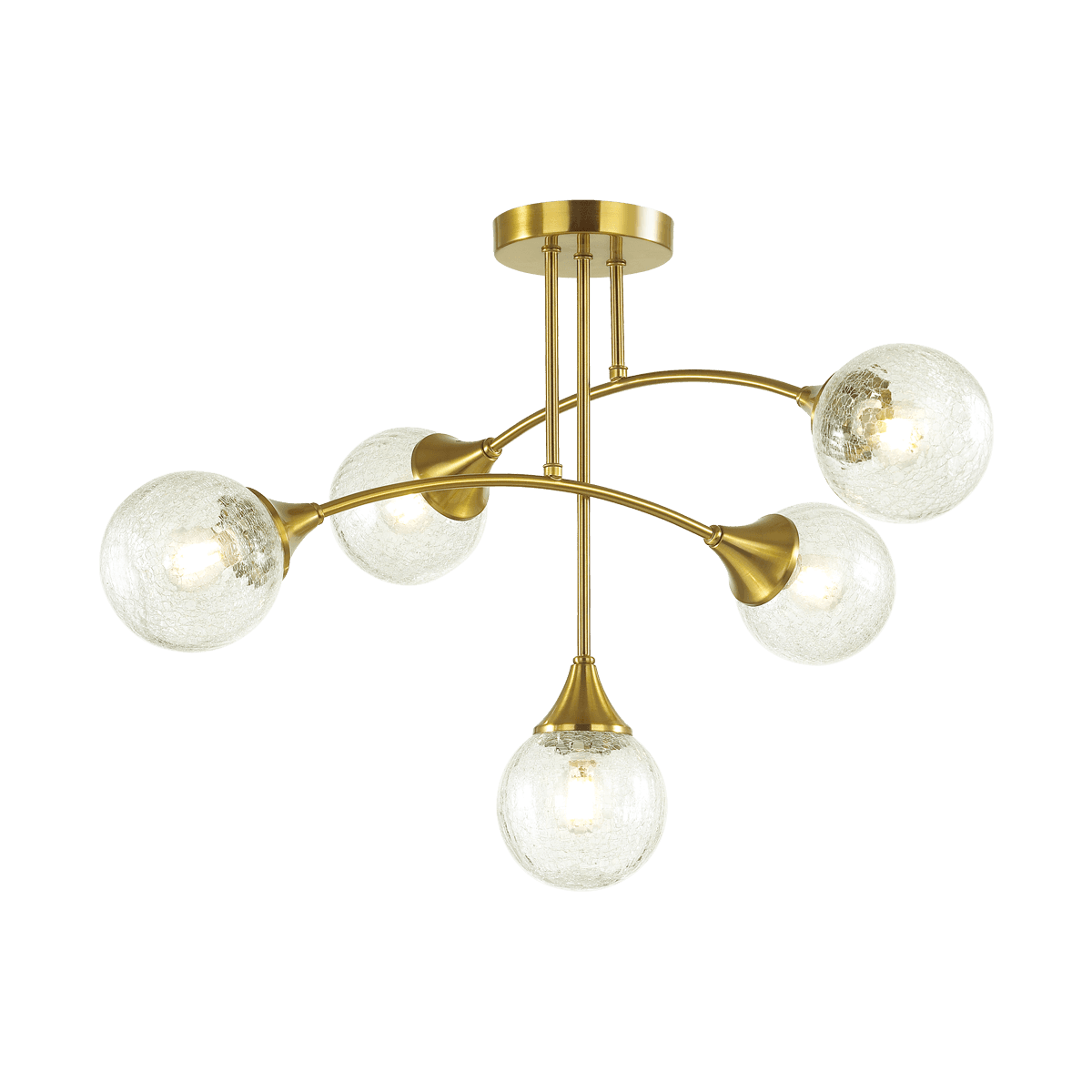 Lumion 4558/5C MODERNI LN21 латунь Люстра потолочная E14 5*40W 220V YOKO — миниатюра 2