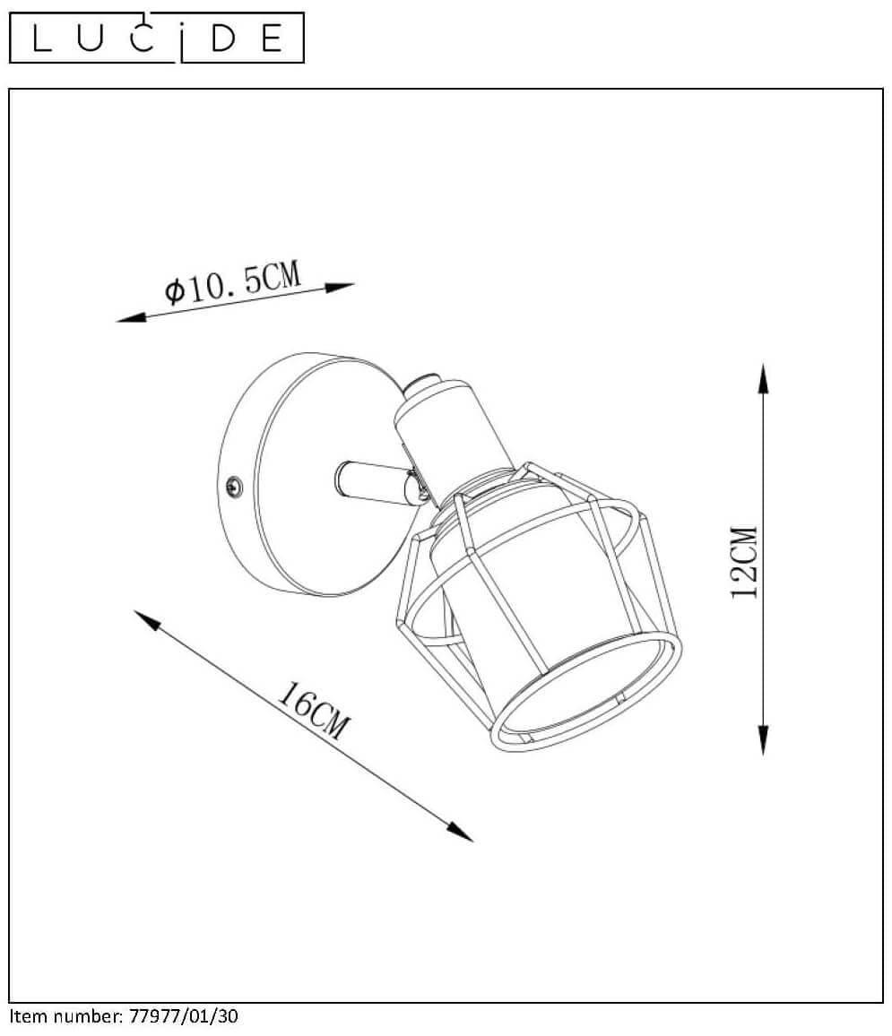 Lucide NILA Черный Спот 77977/01/30 — миниатюра 5