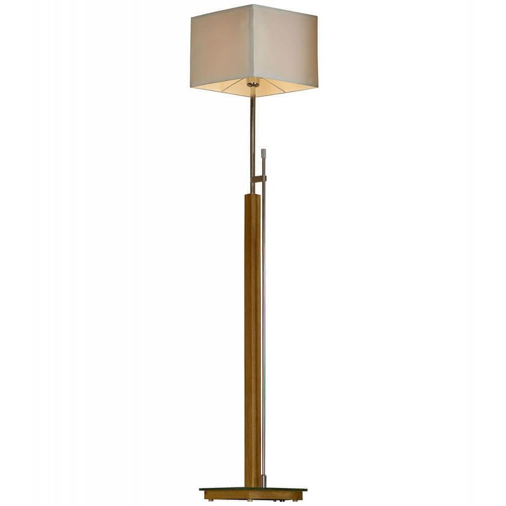 Lussole S.R.L Металл Хром / дерево Ткань Торшер E27 60W LSF-2505-01 — миниатюра 1