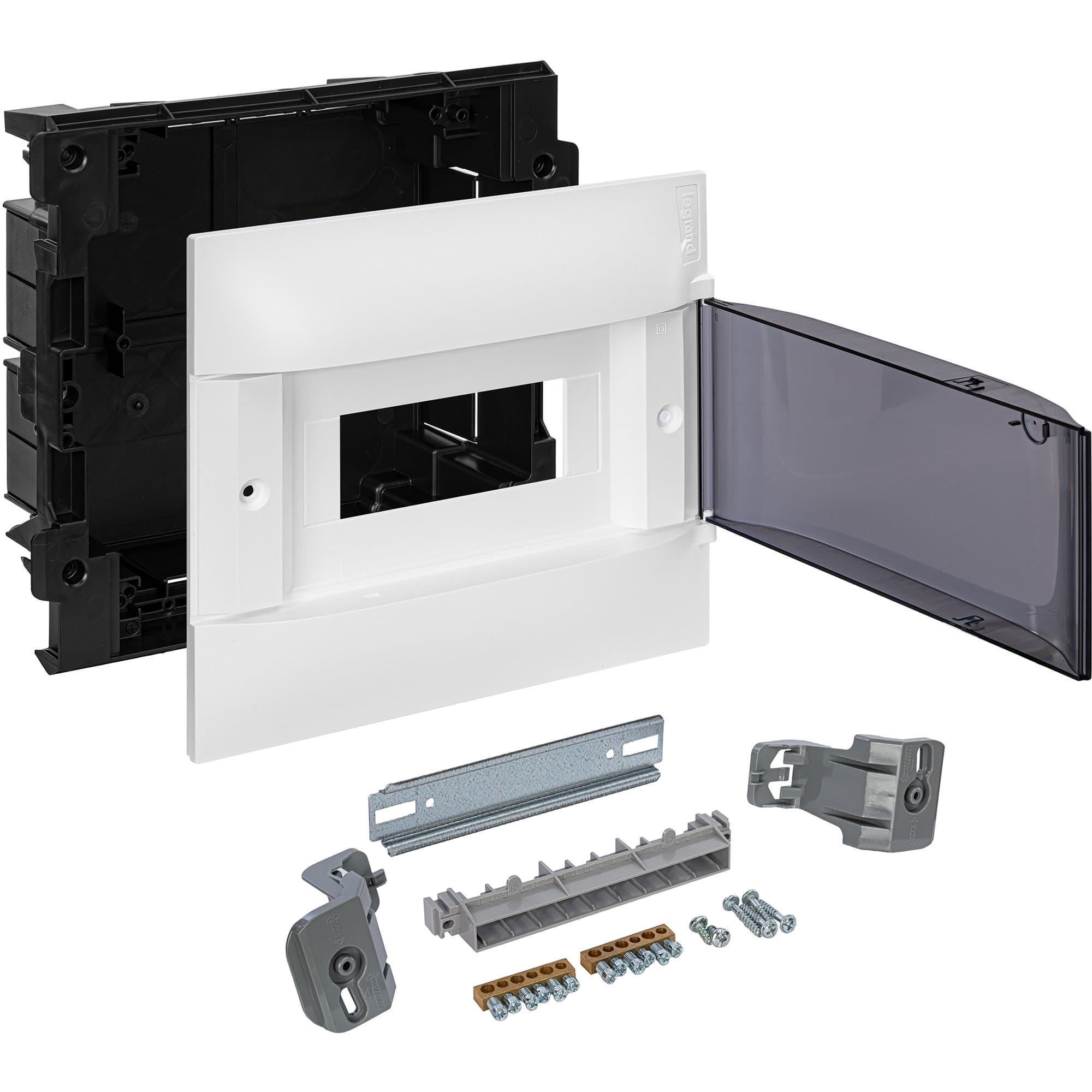 Legrand Practibox S Пластиковый щиток Встраиваемый 1X8 Дымчатая дверь 134558 — миниатюра 5