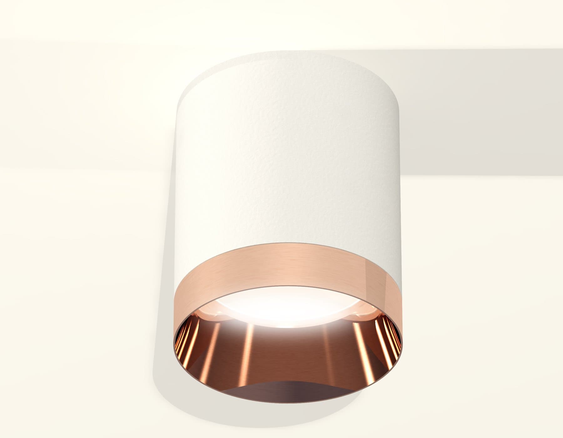 Ambrella Комплект накладного светильника XS6301025 SWH/PPG белый песок/золото розовое полированное MR16 GU5.3 (C6301, N6135) — миниатюра 3