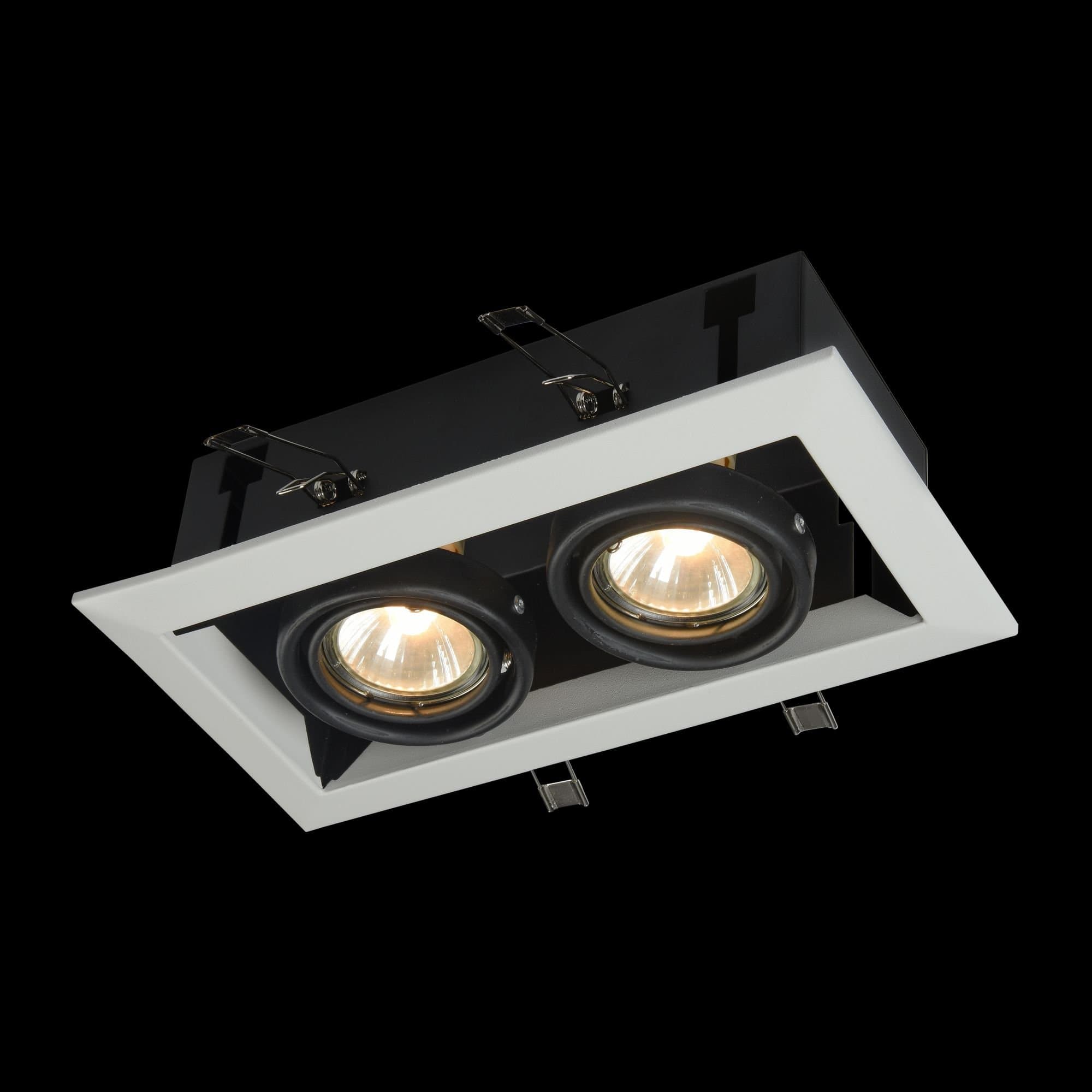 Maytoni DownLight Metal Белый Встроенный светильник 2xGU10 50W DL008-2-02-W — миниатюра 2