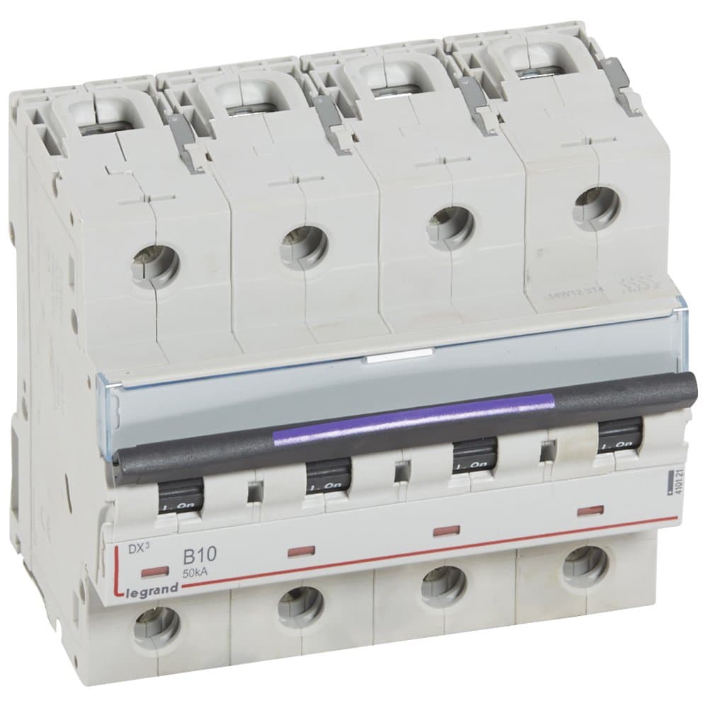 Legrand DX3 Автоматический выключатель 50кА 10А 4P B 410121 — миниатюра 1