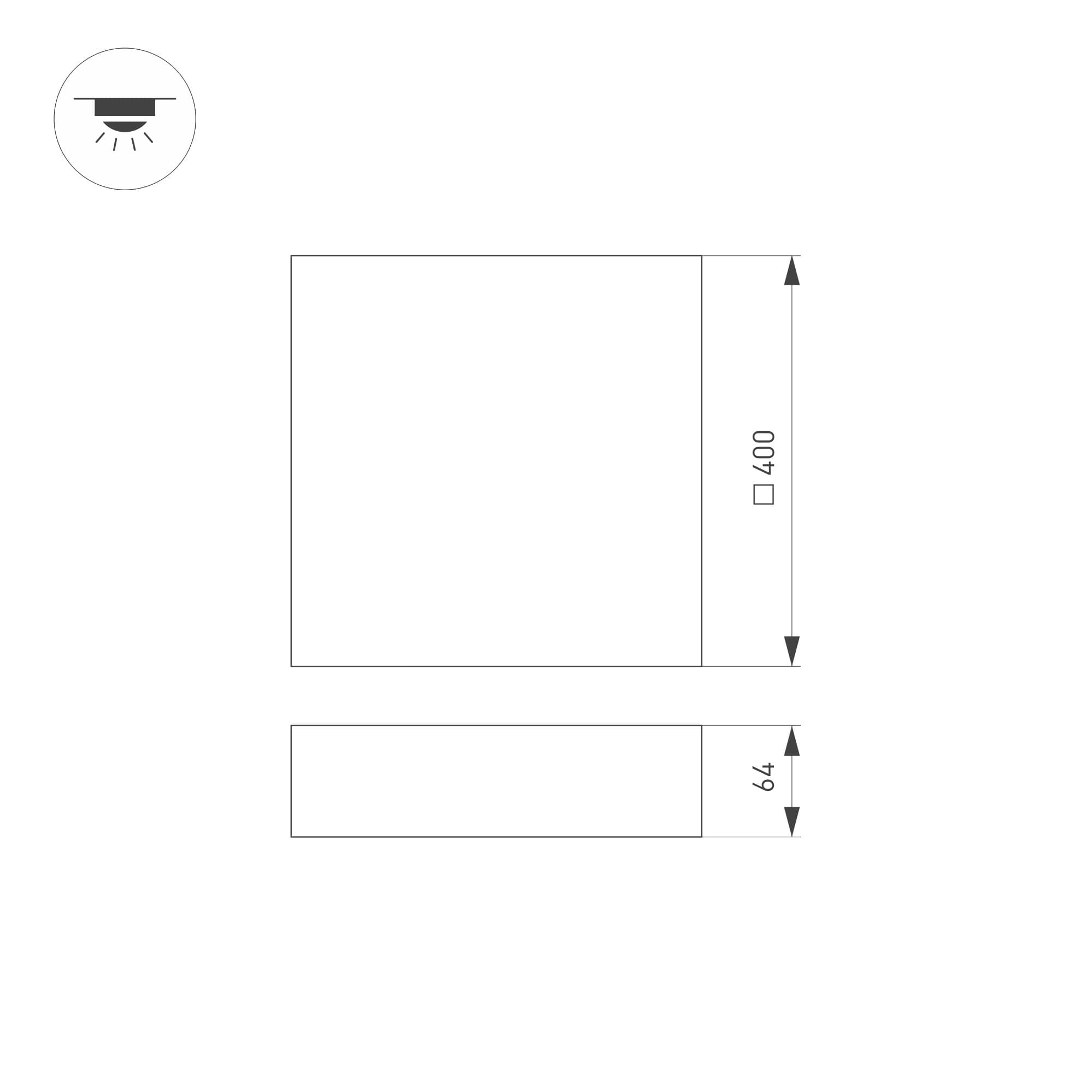 Arlight Светильник SP-QUADRO-S400x400-40W Warm3000 (BK, 120 deg, 230V) (IP40 Металл, 3 года) 034796 — миниатюра 4