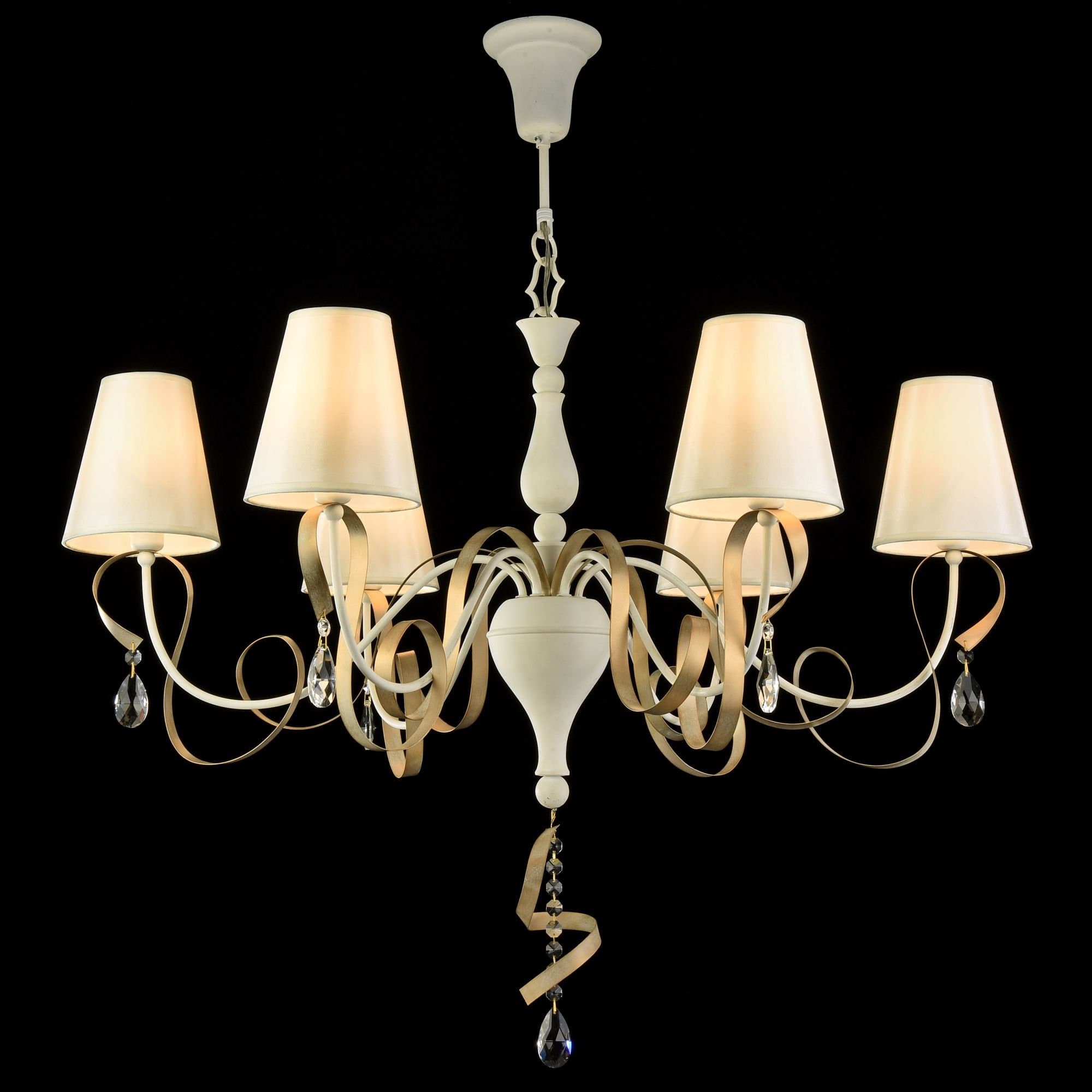 Maytoni Elegant Intreccio Белый с Золотом Люстра 6xE14 40W ARM010-06-W — миниатюра 7