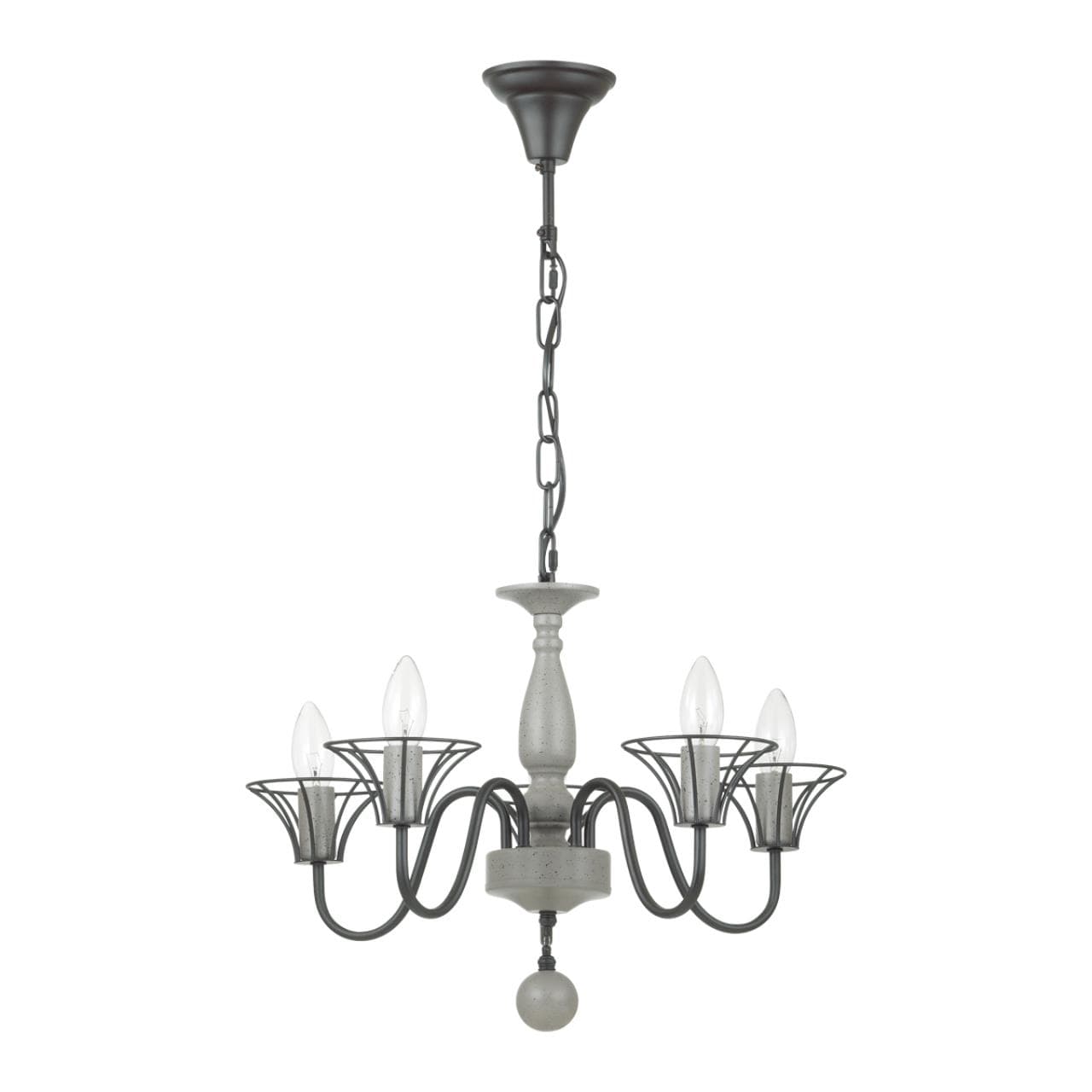 Lumion 5295/5 LOFTI LN23 серый Люстра E14 5*60W 220V LAKE