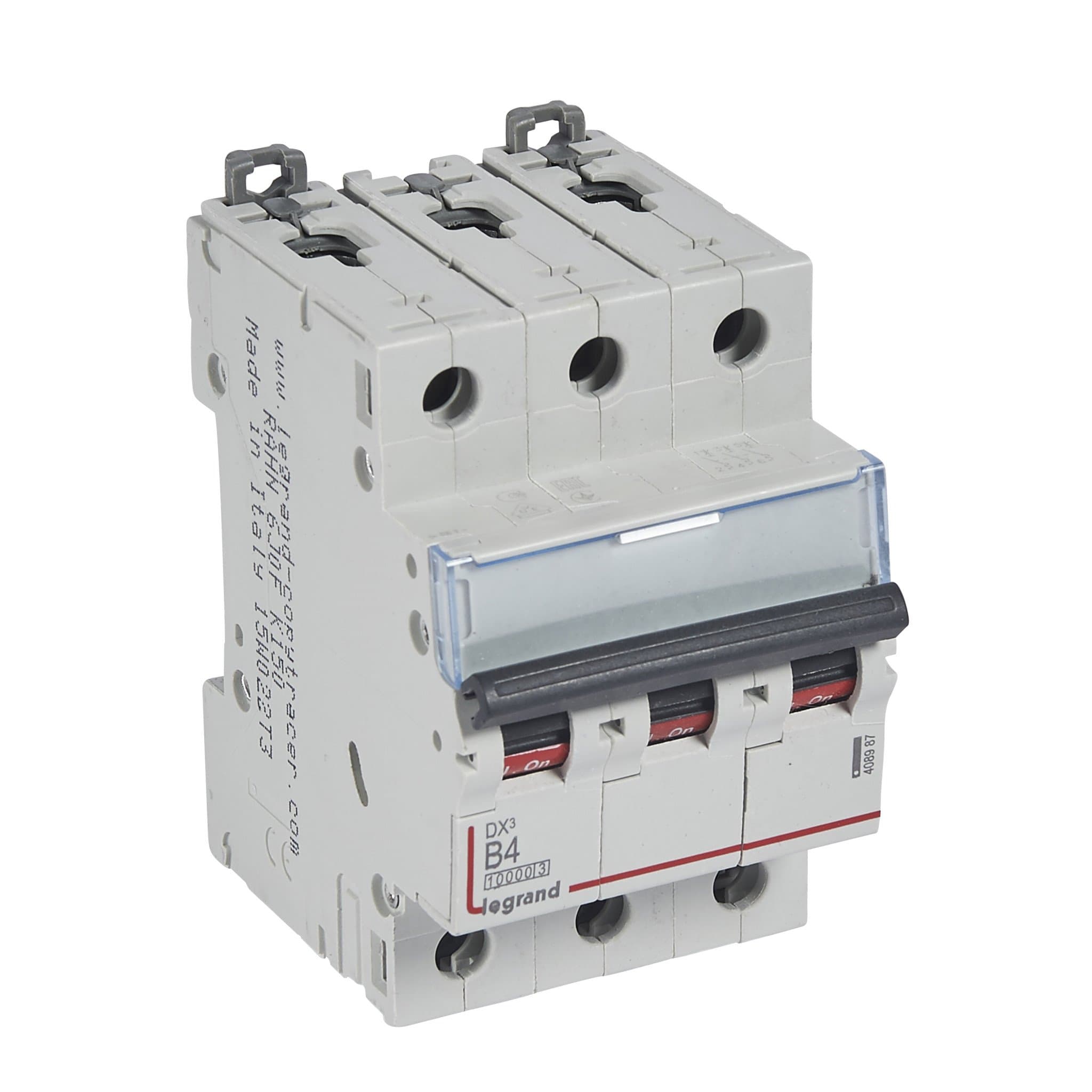Legrand DX3 Автоматический выключатель 3P 4A (B) 10kA/16kA 408987 — миниатюра 1
