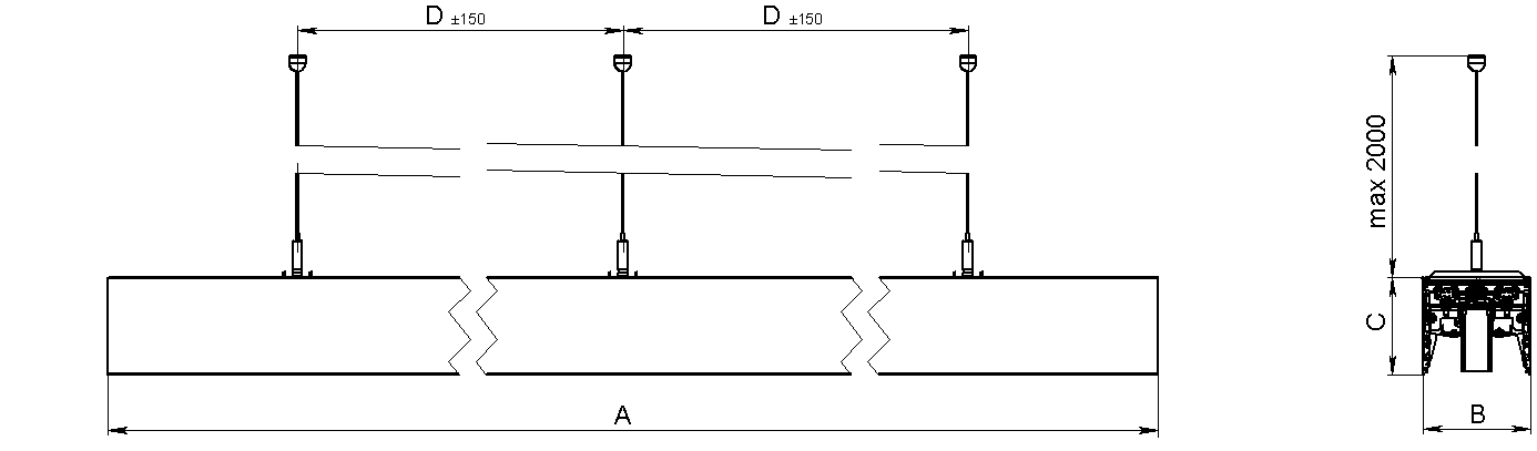 СТ LINER/S 100 DR LED (1200) BL 4000K