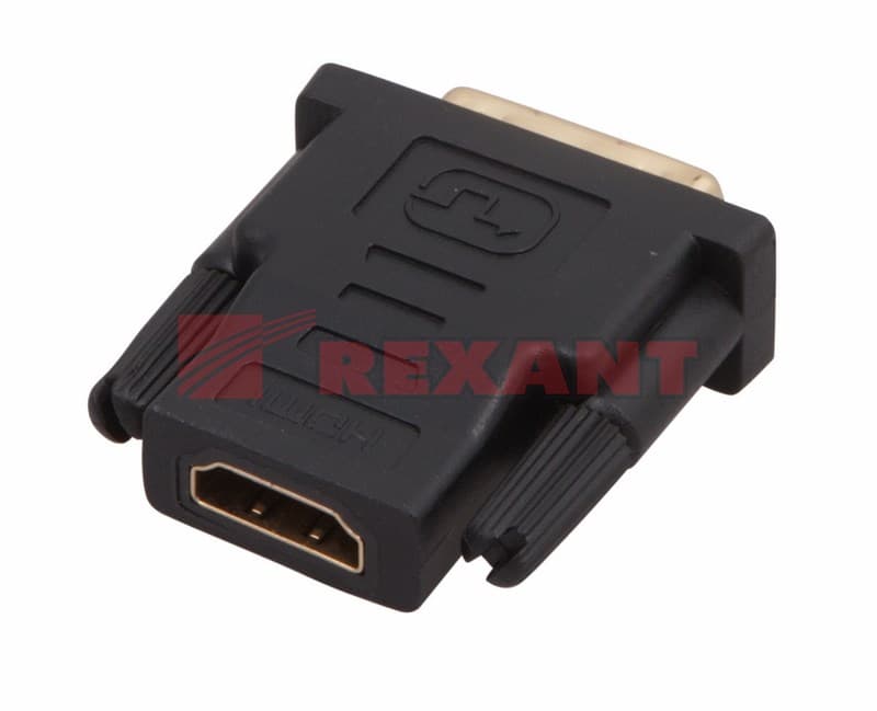 ПереходНИК шт.DVI - гн.HDMI GOLD Rexant 17-6811 — миниатюра 2