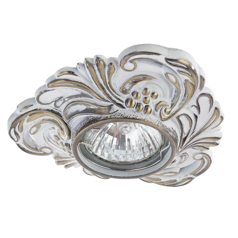 Arte Lamp Occhio Золото/Белый Светильник точечный встаиваемый 50W GU10(G5,3) A5285PL-1WG — миниатюра 1