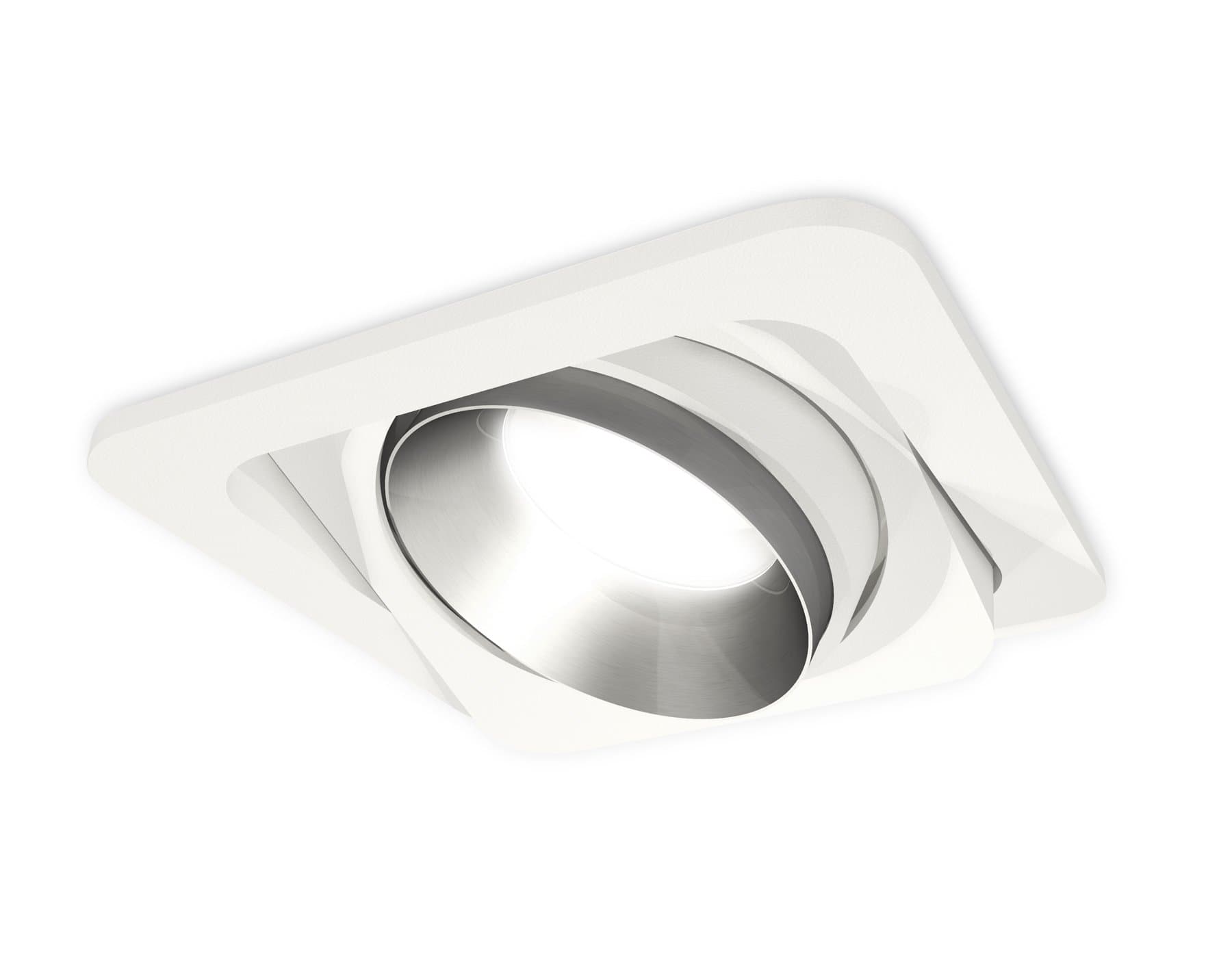 Ambrella Комплект встраиваемого поворотного светильника XC7658023 SWH/MCH белый песок/хром матовый MR16 GU5.3 (C7658, N7033)