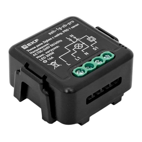 EKF Умное реле в подрозетник 1-канальное с нейтралью 16А Zigbee Connect Select PRO — миниатюра 8