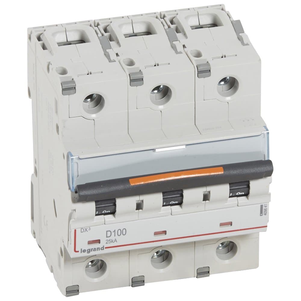 Legrand DX3 Автоматический выключатель 3P 100A (D) 25кА 409841