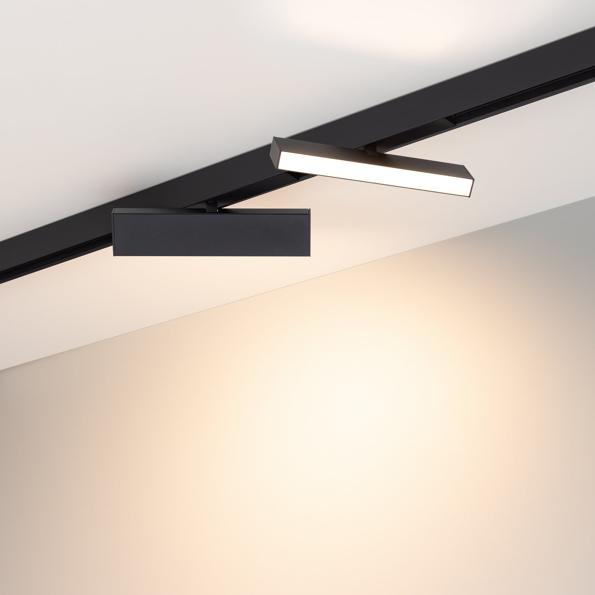 Arlight Светильник MAG-FLAT-FOLD-25-S200-6W Warm3000 (BK, 100 deg, 24V) (IP20 Металл, 3 года) 034235 — миниатюра 3