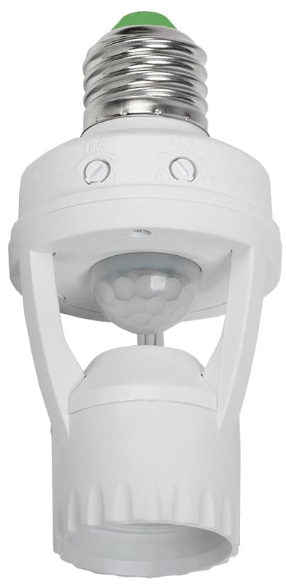 IEK Датчик движения ДД 045 белый E27 60Вт 360гр 6м IP20