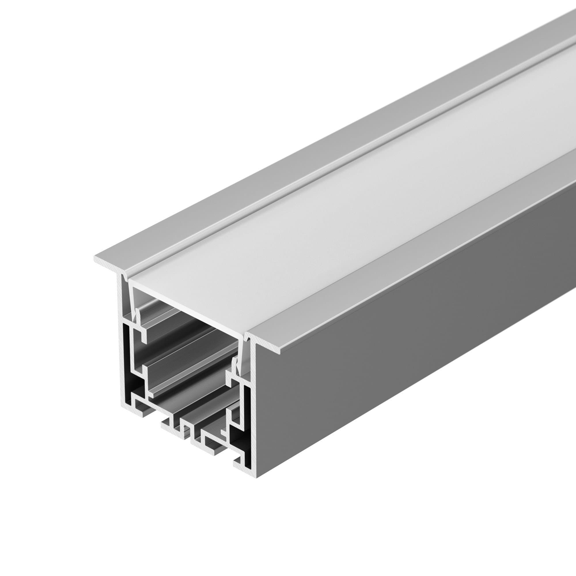 Arlight Профиль с экраном S2-LINIA55-F-2500 ANOD+OPAL (Алюминий) 021176 — миниатюра 1