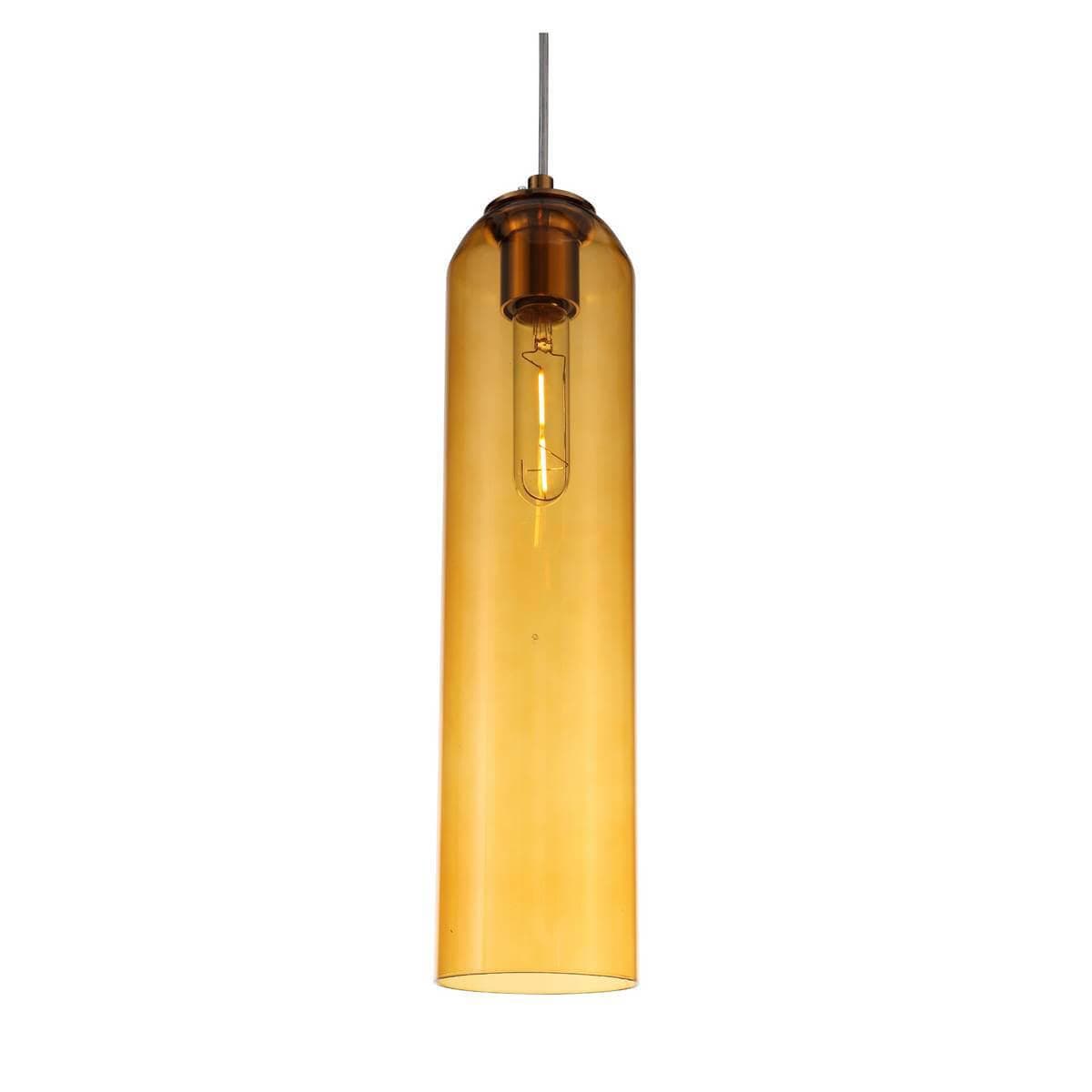 ST Luce SL1145.393.01 Светильник подвесной Латунь/Янтарный E27 1*60W — миниатюра 2