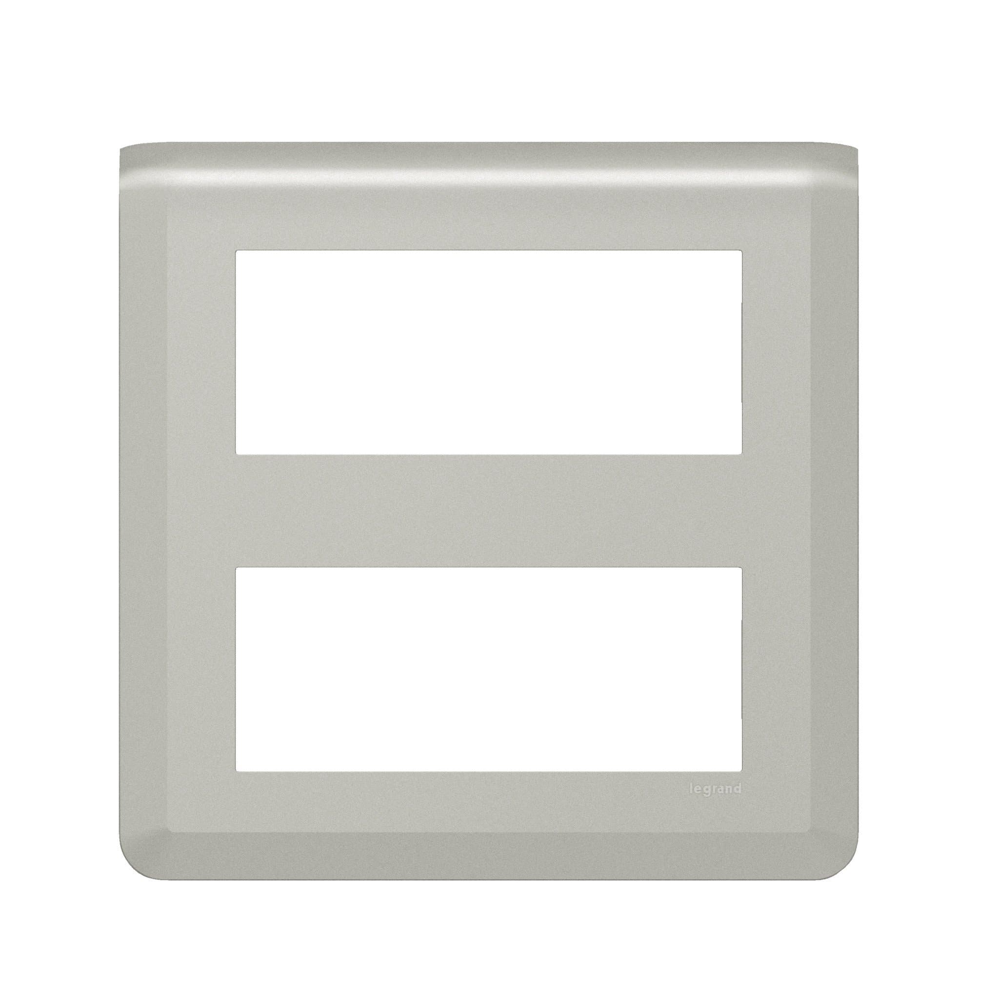 Legrand Mosaiс Рамка - Программа Mosaic - 2х5 модулей - алюминий 079330L