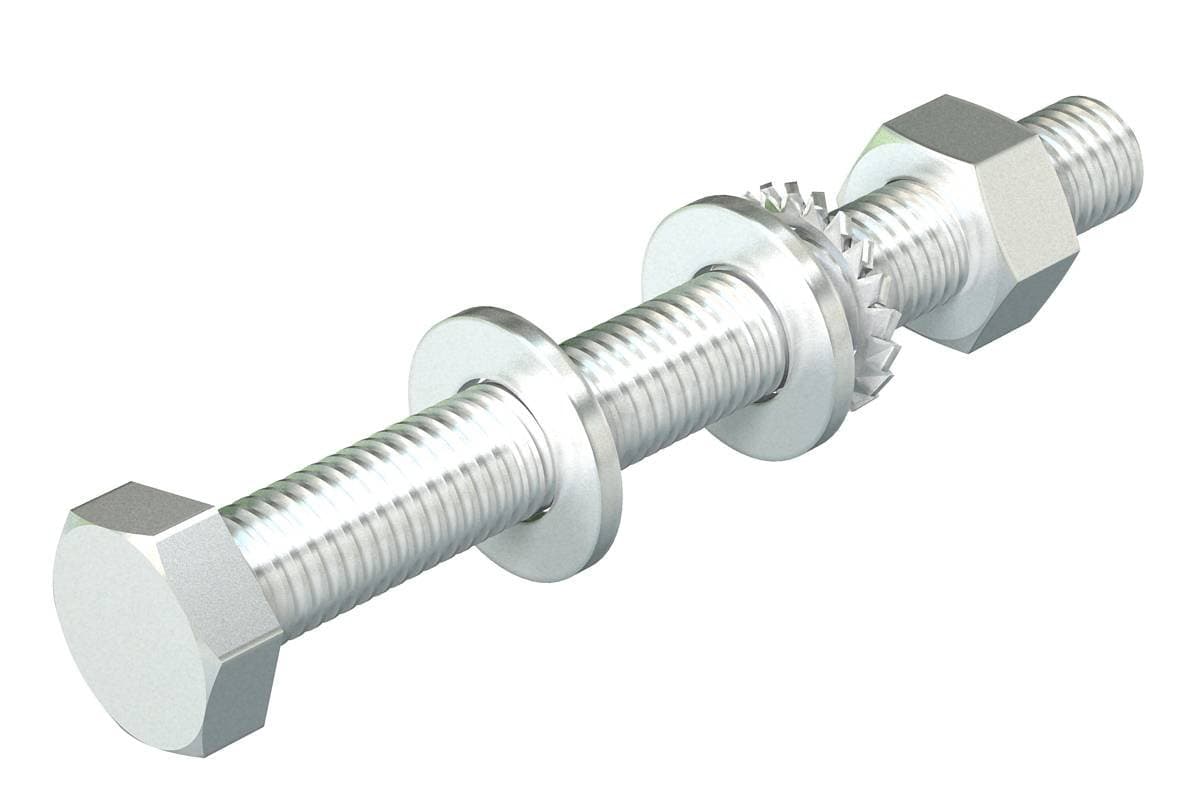 OBO Bettermann Комплект Болт+Шайба+Гайка M10x80 мм 6418248 — миниатюра 1