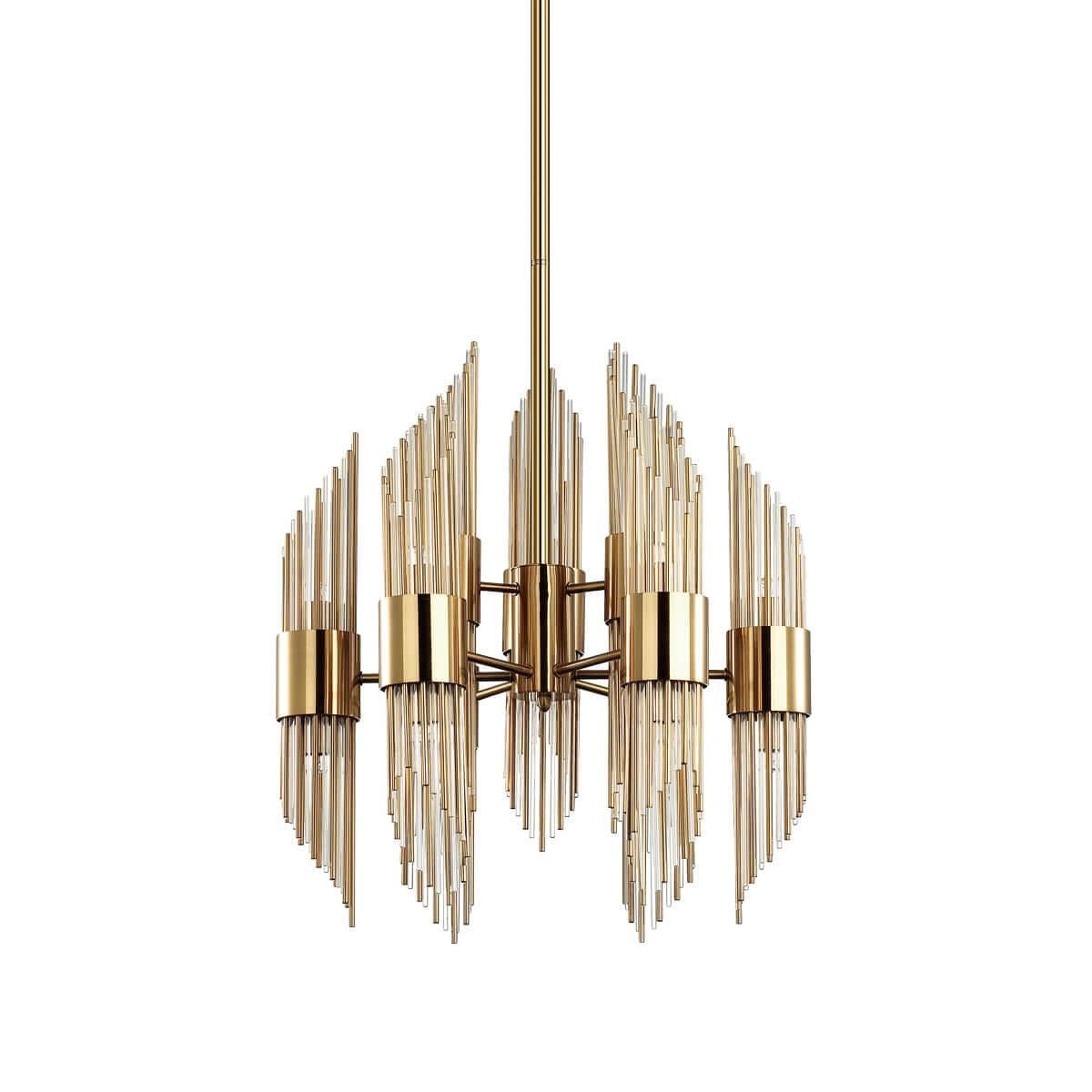 Odeon Light 4847/18 HALL ODL21 335 золото/металл/стекло Люстра G9 18*40W FLAMBI — миниатюра 3