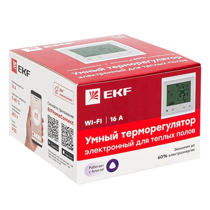 EKF PROxima Умный термостат для теплых полов Wi-Fi Connect — миниатюра 8
