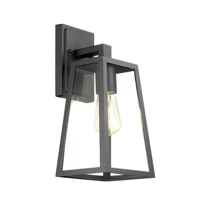 Odeon Light 4169/1W ODL19 693 черный/прозрачный Уличный настенный светильник IP43 E27 1*60W CLOD