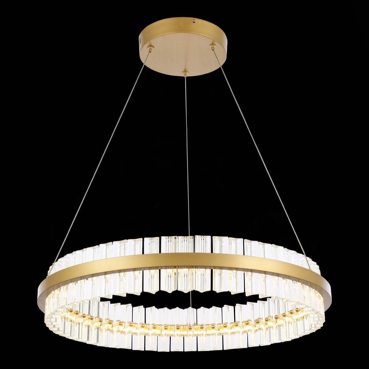 ST Luce SL383.213.01 Светильник подвесной Матовое золото/Прозрачный LED 1*44W — миниатюра 4