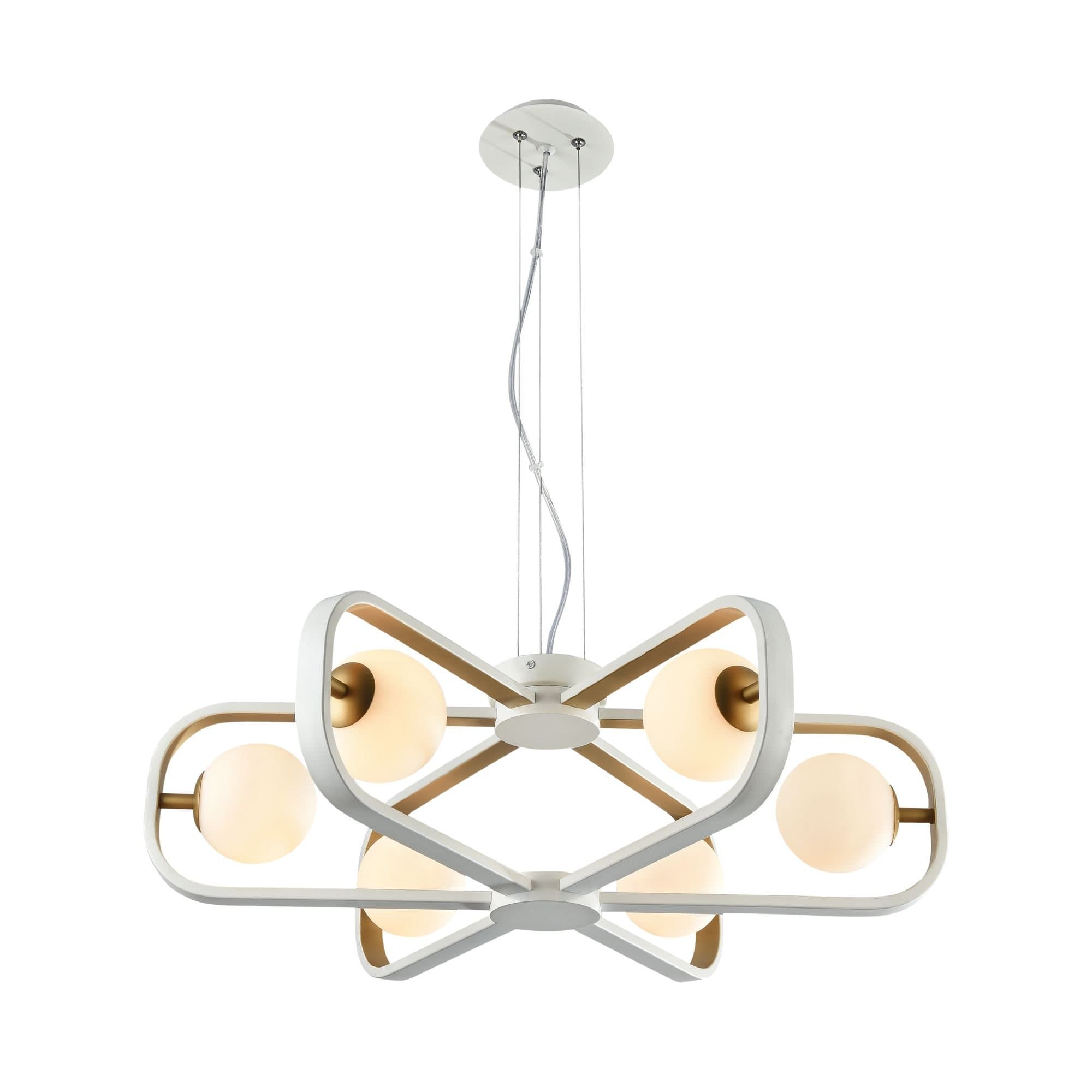 Maytoni Modern Avola Белый с Золотом Подвес 6xG9 40W MOD431-PL-06-WG — миниатюра 4