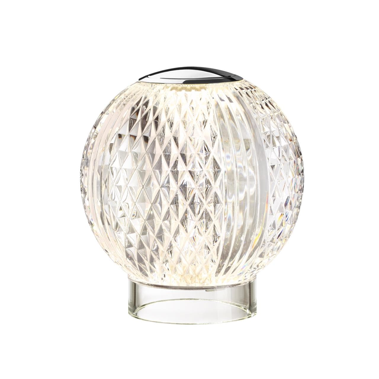 Odeon Light 5007/2TL L-VISION ODL24 хром/металл/акрил Настольный светильник LED 2W 4000K 200лм CRYSTAL
