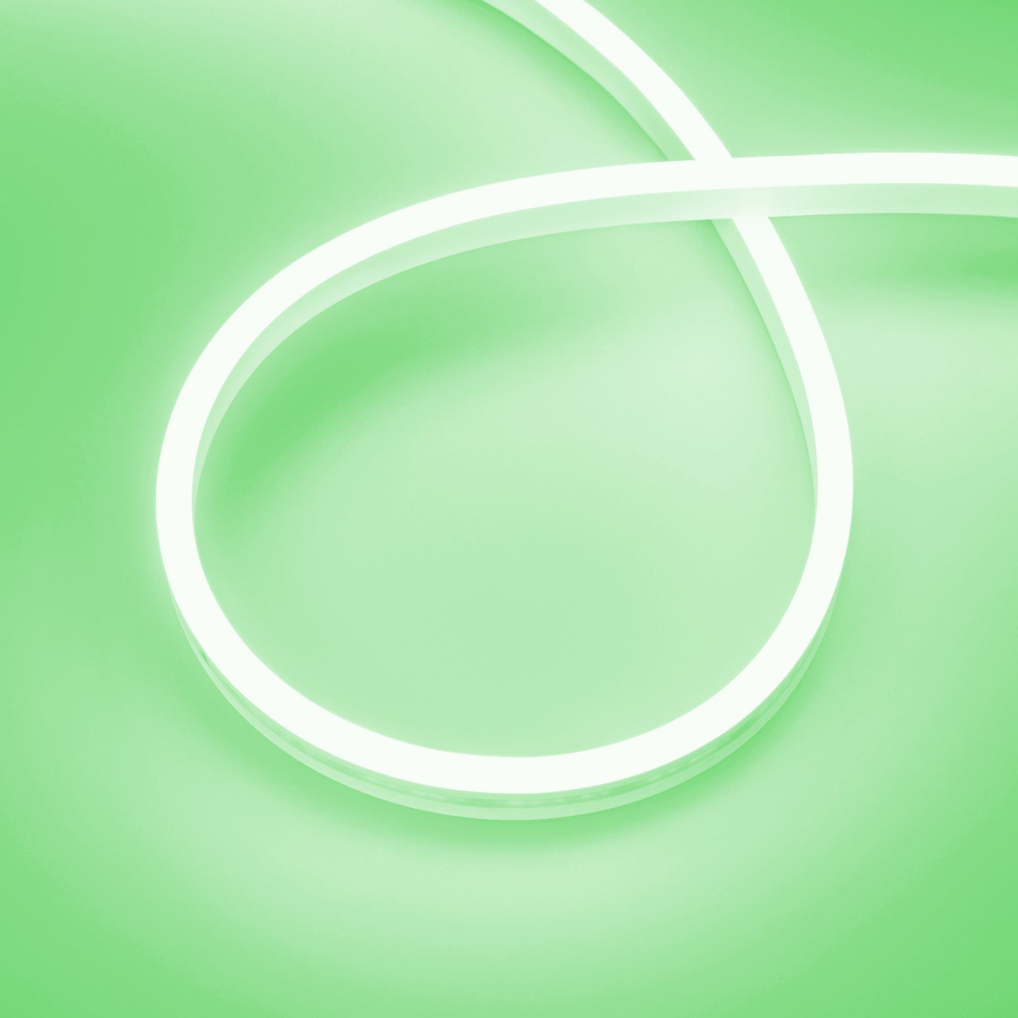 Arlight Лента герметичная AURORA-PS-A120-12x6mm 24V Green (10 W/m, IP65, 2835, 5m) (-) 036680